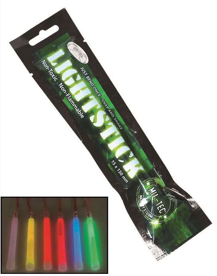 MIL-TEC® Leuchtstab / Lightstick | 12 Stunden | Maße: 15 x 150 mm | Farbe: Blau