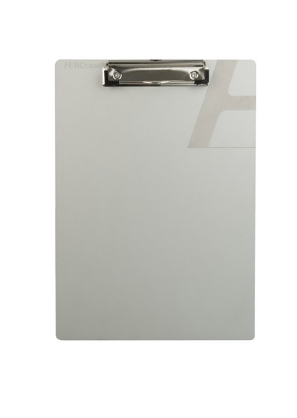 AEROcase® Alu-Klemmbrett / Clipboard zum ORGAbag A4 | Farbe: Silber