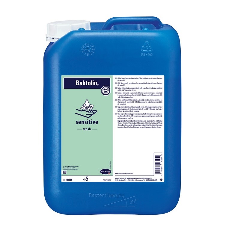 Hartmann Baktolin® sensitive | Waschlotion / Seife | 5 Liter Kanister