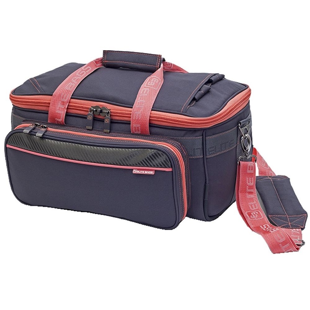 ELITE BAGS® GP´S Arzttasche mit Rucksacktragesystem | Farbe: Grau / Rosé