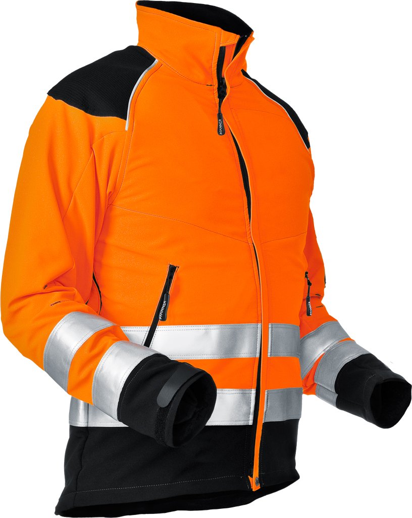 PFANNER® StretchAIR® Schnittschutzjacke Klasse 1 | EN 20471 | Farbe: Leuchtorange / Schwarz