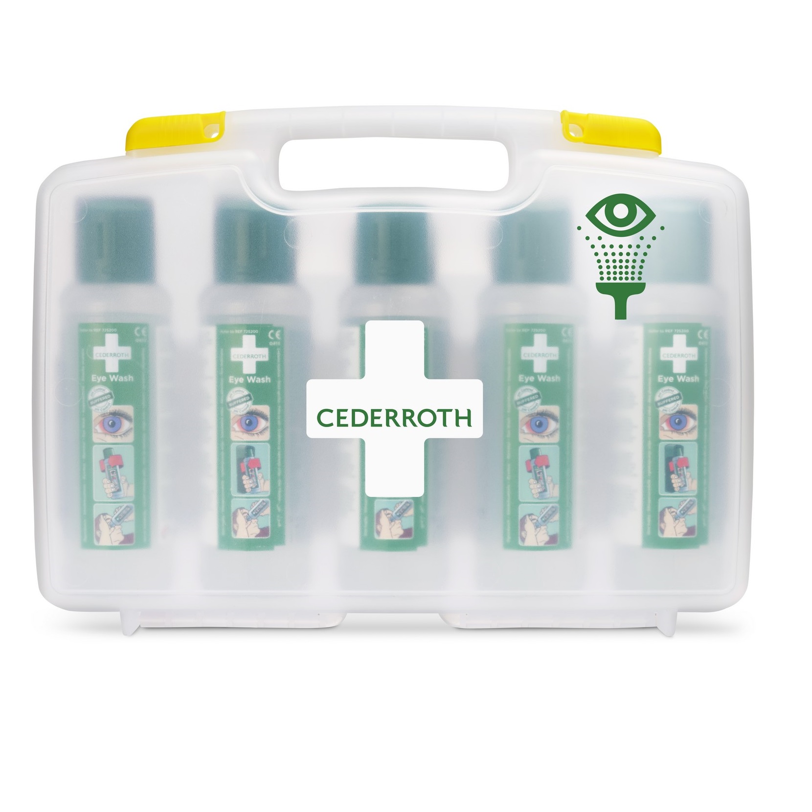 Cederroth® Transportkoffer inkl. 5 x 500 ml Augendusche