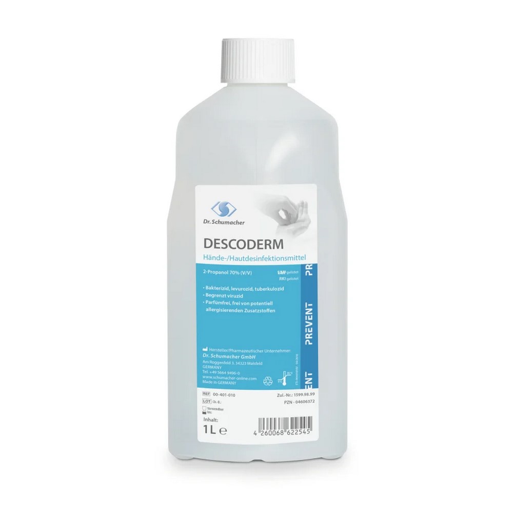 Dr. Schumacher DESCODERM® Hautdesinfektionsmittel | 1000 ml Flasche