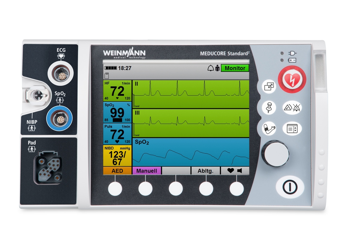 Weinmann Defibrillator MEDUCORE Standard² mit Pulsoxymetrie | Einzelgerät