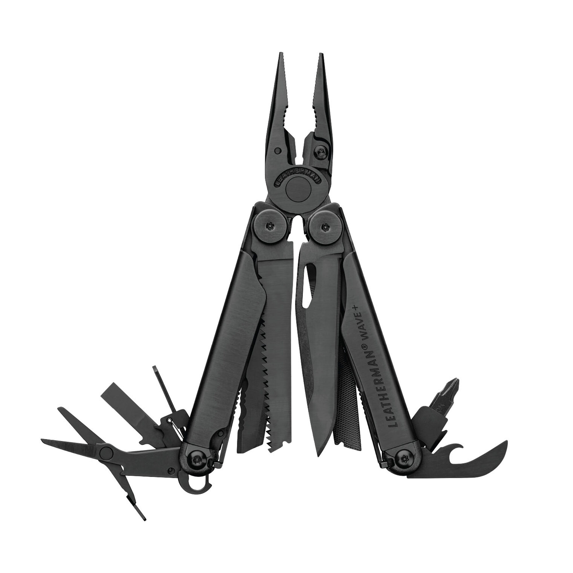 Leatherman® Wave®+ mit 18 Tools | Multitool Large | Farbe: Schwarz