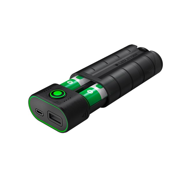 Ledlenser® Powerbank Flex7 mit 2x Li-Ion Akku Type 18650