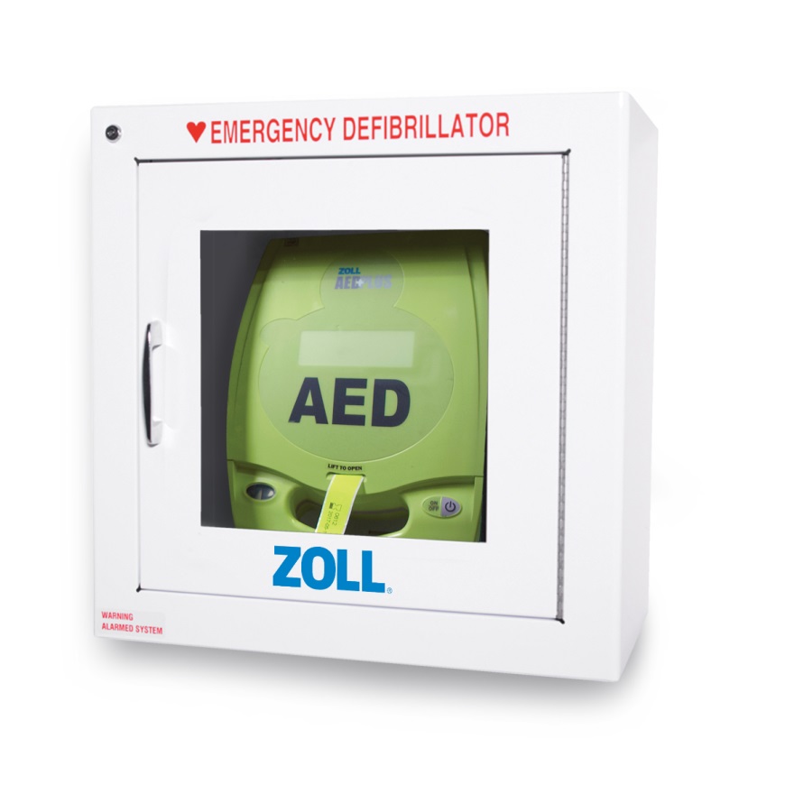 ZOLL® AED Plus® Wandschrank zur Aufbewahrung mit Alarmfunktion | halb eingelassen