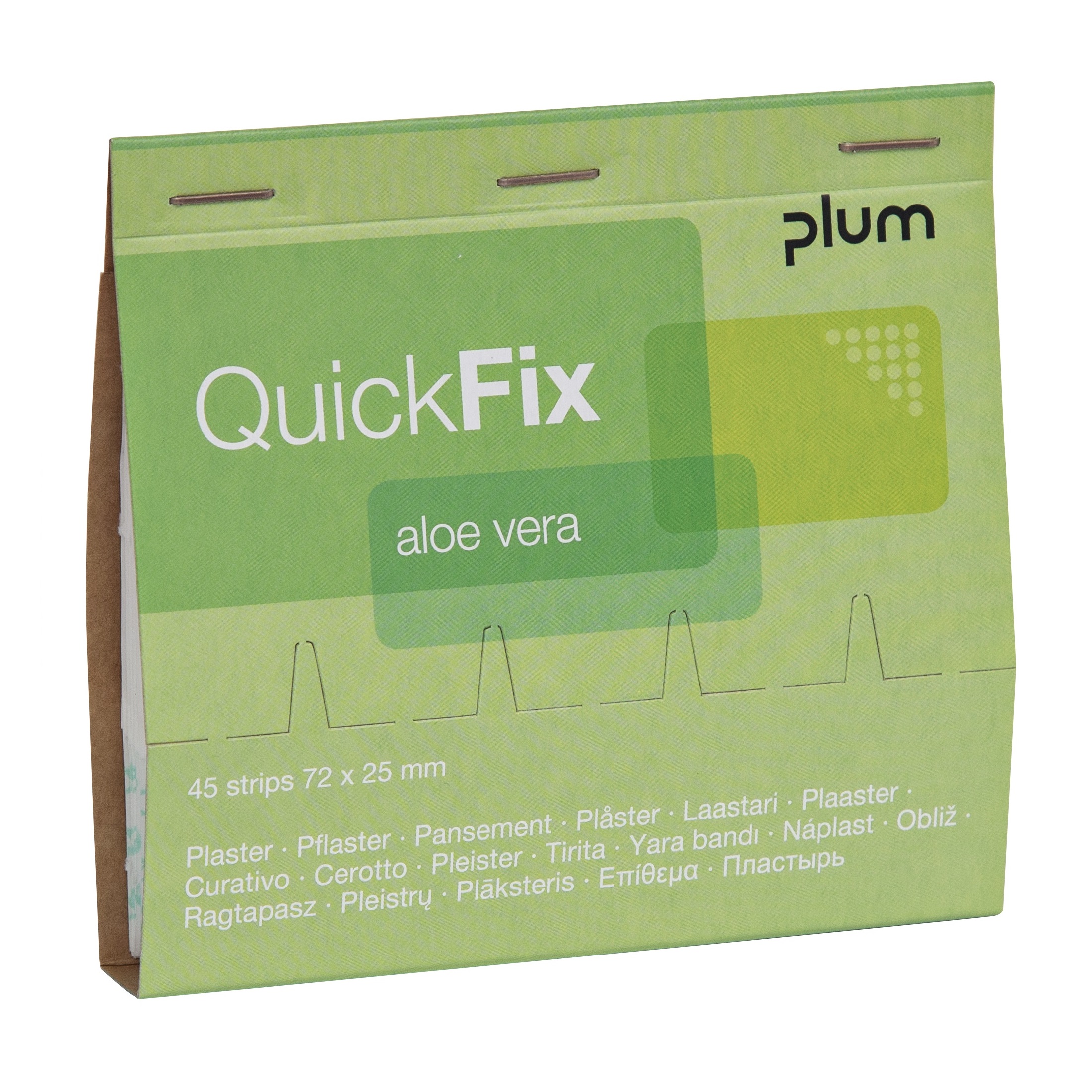 PLUM QuickFix Pflasterstrips Refills | Aloe Vera | Refill á 45 Stück