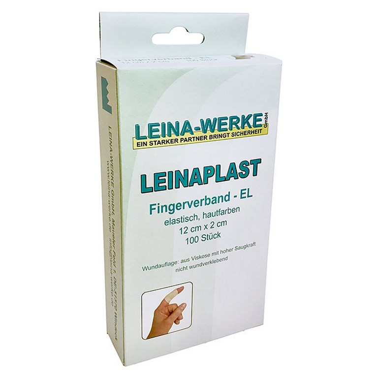 LEINA WERKE Fingerverband | elastisch | Größe: 12 cm x 2 cm | Packung á 50 Stück