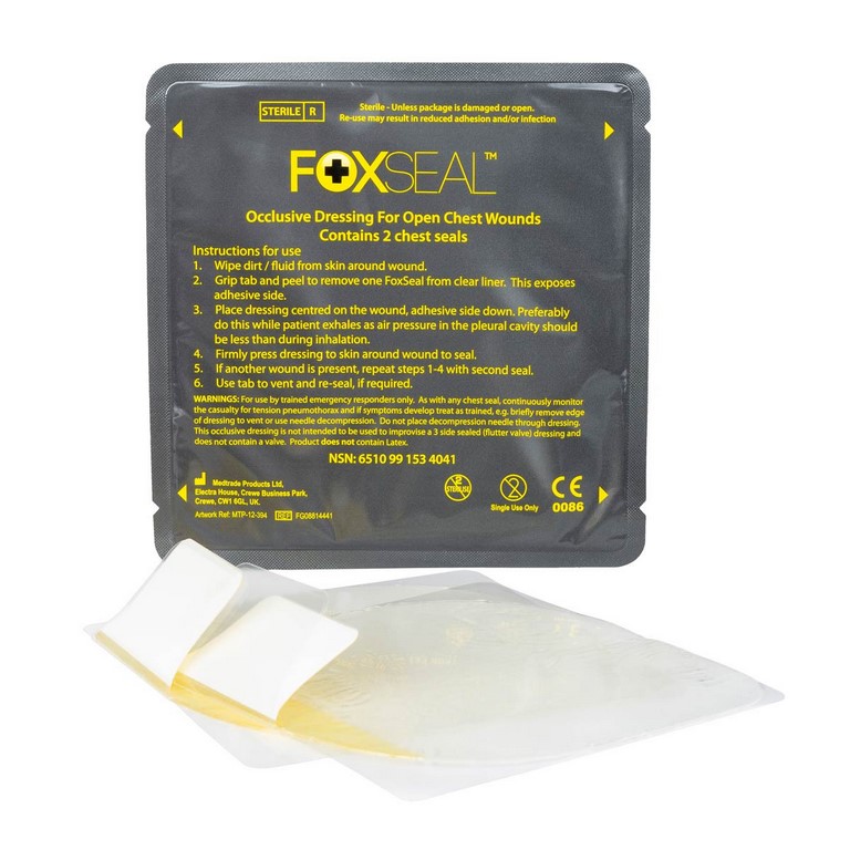 FoxSeal™ Chest Seal / Thorax Pflaster | Packung á 2 Stück