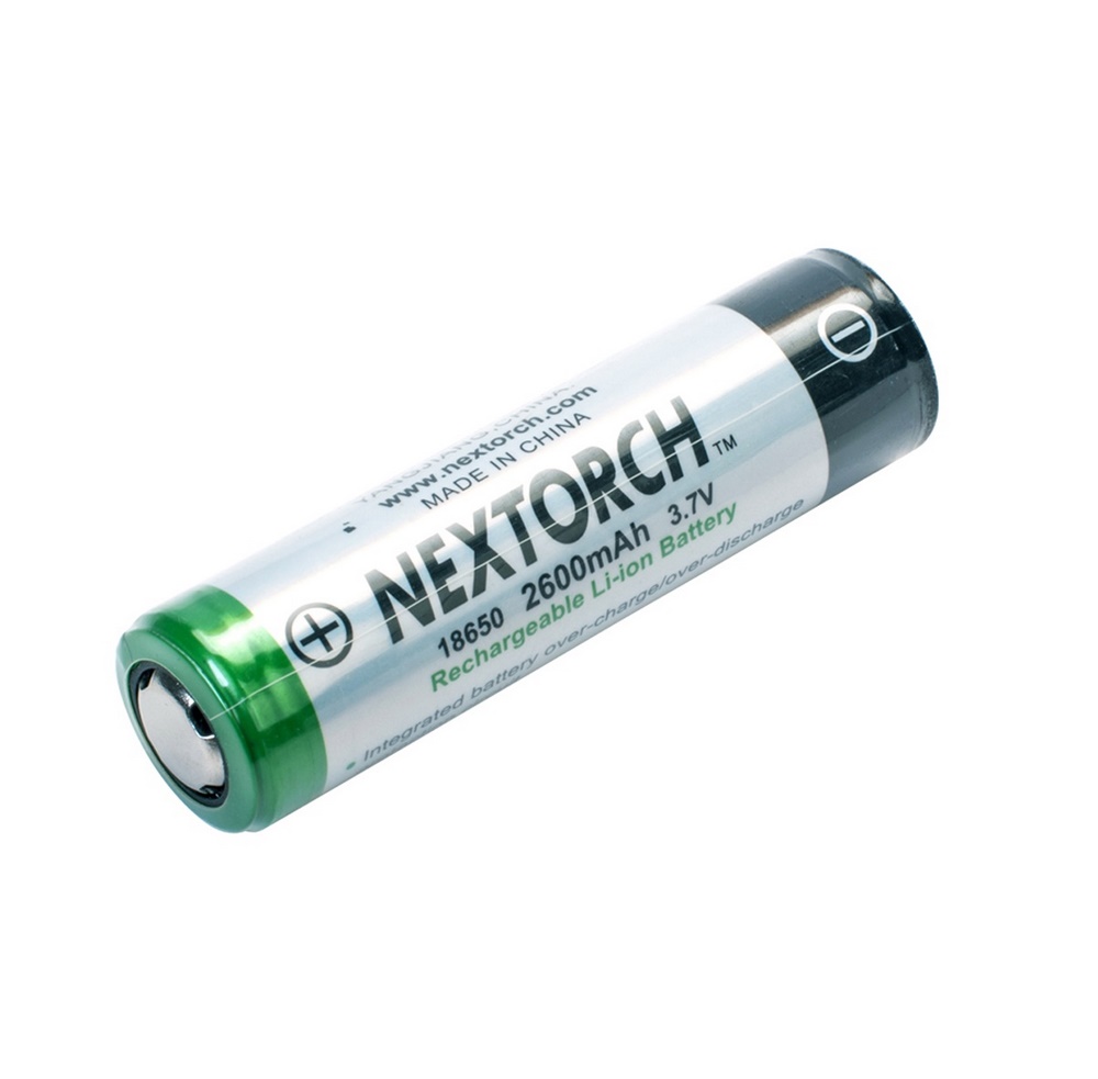 Nextorch® Ersatzakku Lithium-Ion 18650 mit 3.6V / 2600 mAh