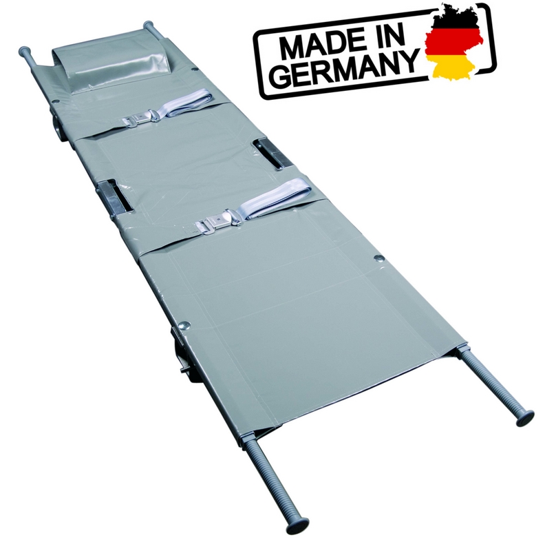 ultraMEDIC® ultraSTRETCHER Krankentrage mit 4 Rollenfüßen | DIN 13024 K | 2-fach klappbar