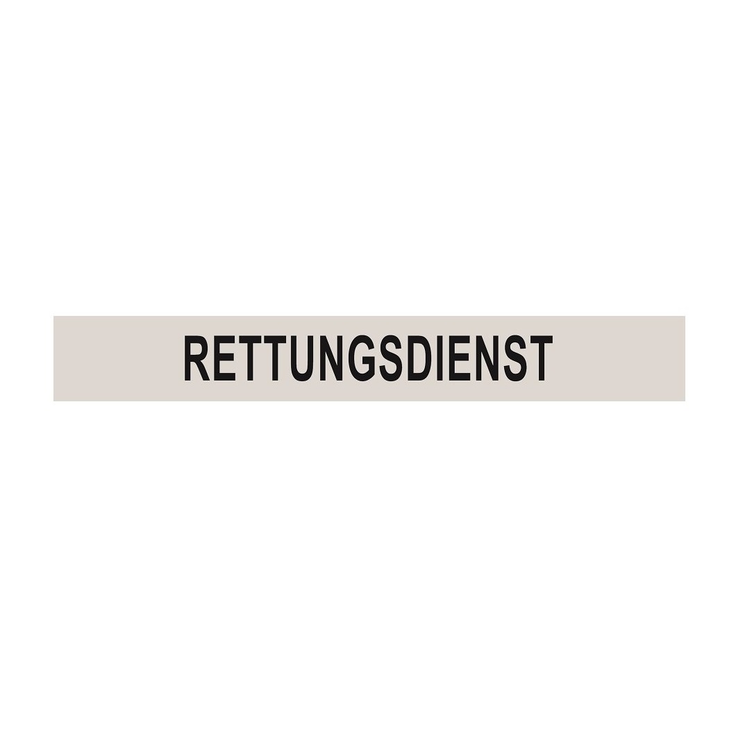 tee-uu® Reflexstreifen für EQUIBAG & RAGBAG | Aufschrift: RETTUNGSDIENST