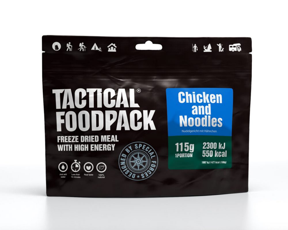 TACTICAL FOODPACK® Outdoor Nahrung Hauptspeise | Chicken and Noodles