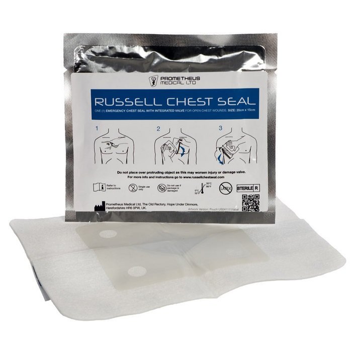 Prometheus Medical™ Russell Chest Seal® (RCS) Thoraxverschlusspflaster