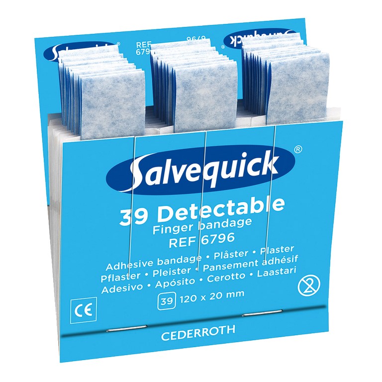 Cederroth® Salvequick® Fingerverband REF 6796 | detektierbar | Refill á 39 Stück