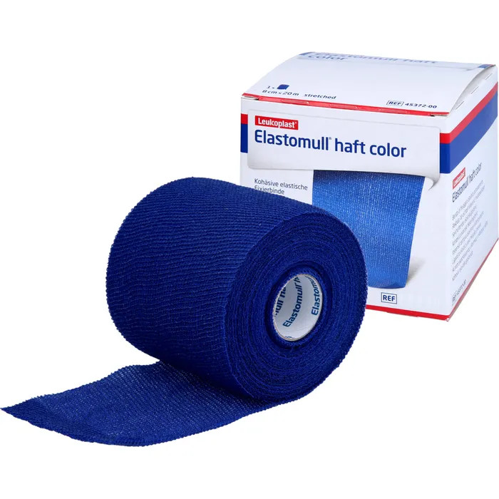 BSN medical® Elastomull ® haft color kohäsive Fixierbinde | Farbe: Blau | Größenauswahl