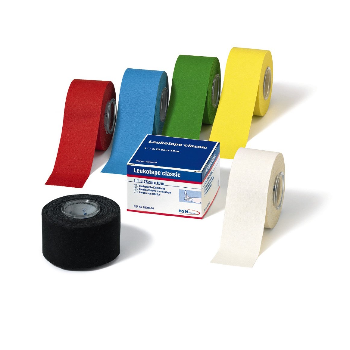 BSN medical® Leukotape® classic | Größe: 10 m x 2,00 cm | Farbe: Weiß | Packung á 5 Stück