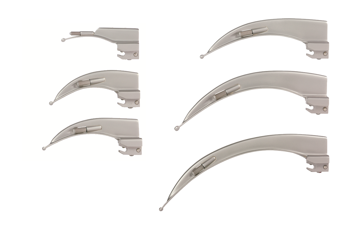 KaWe® Laryngoskopspatel Warmlicht Standard C aus Metall nach MacIntosh | Mehrweg