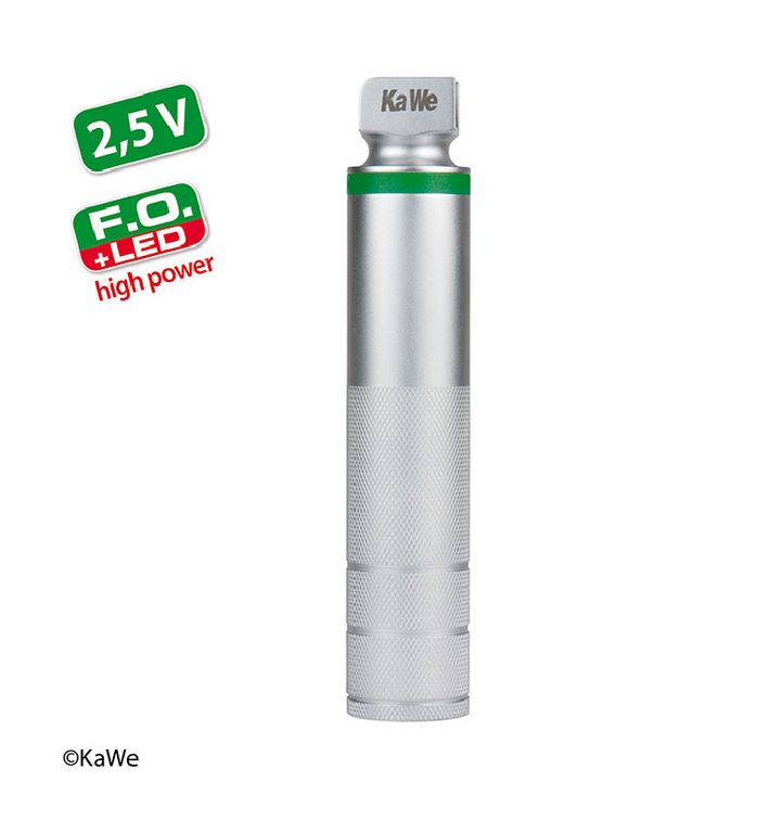 KaWe® Laryngoskop-Griff F.O. LED high power 2,5 V Batteriegriff | Mehrweg | Ausführung: Mittel