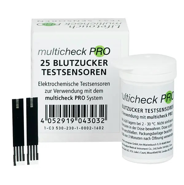 Servoprax® Lifetouch Multicheck PRO Glucose Teststreifen / Sensoren | Packung á 50 Stück