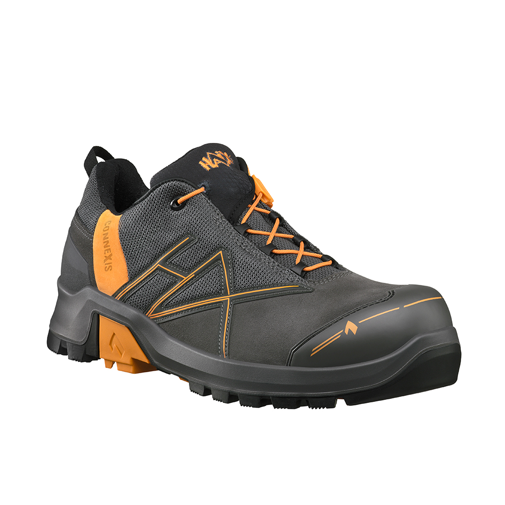 HAIX® CONNEXIS® Safety+ GTX LOW Arbeitsschuh | Farbe: Grey / Orange