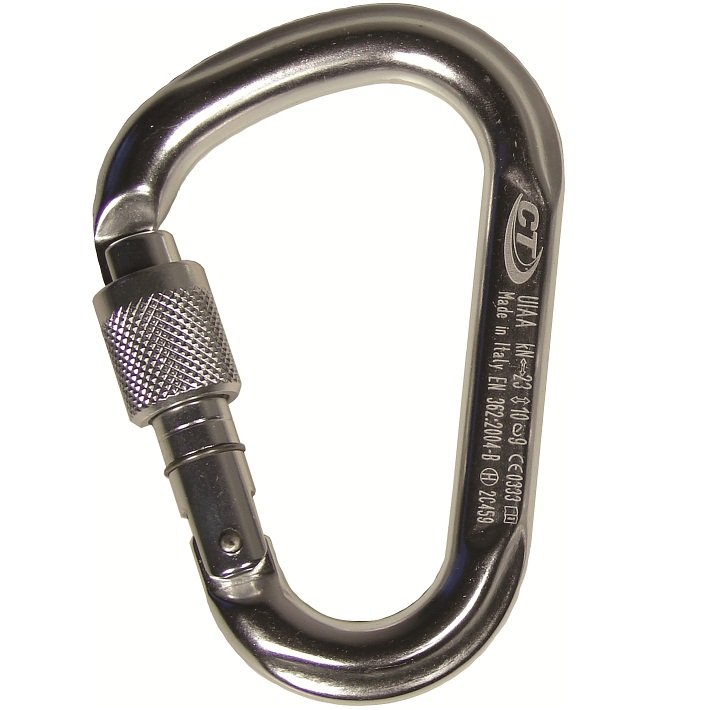 tee-uu® CT HMS Screw Karabiner | Farbe: Natur