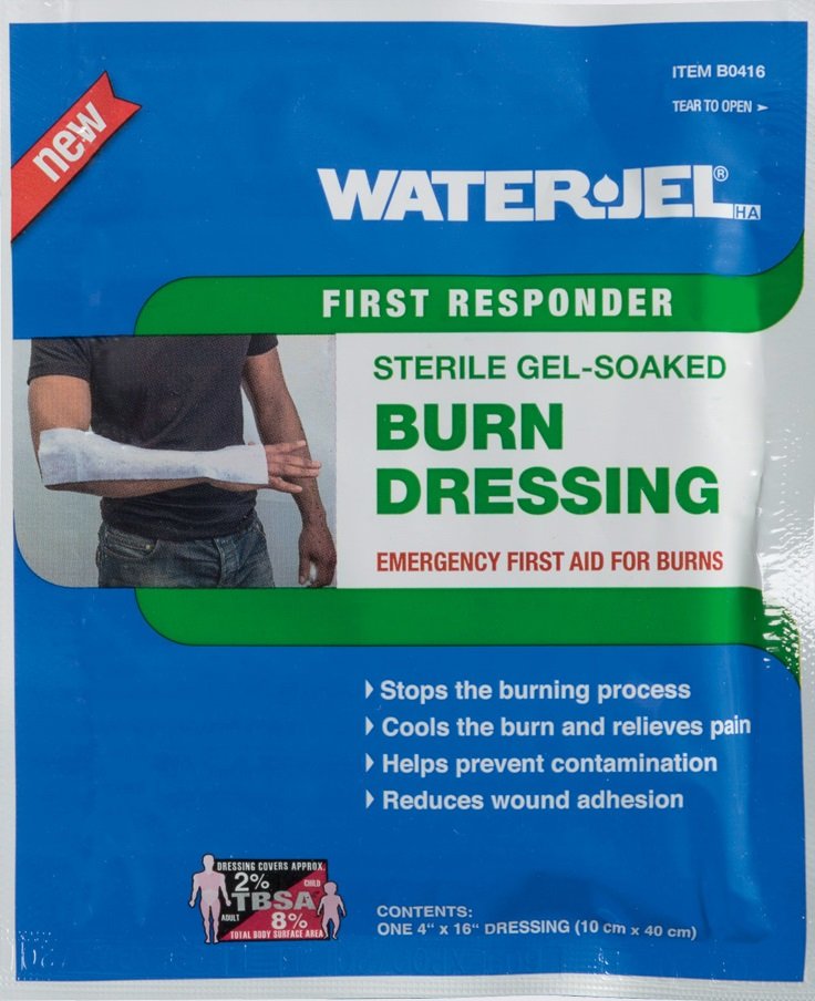 Water Jel® HA First Responder Kompresse | steril | 10 cm x 40 cm