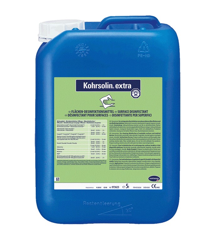 BODE Kohrsolin® extra Flächen-Desinfektionsreiniger | 5 Liter Kanister