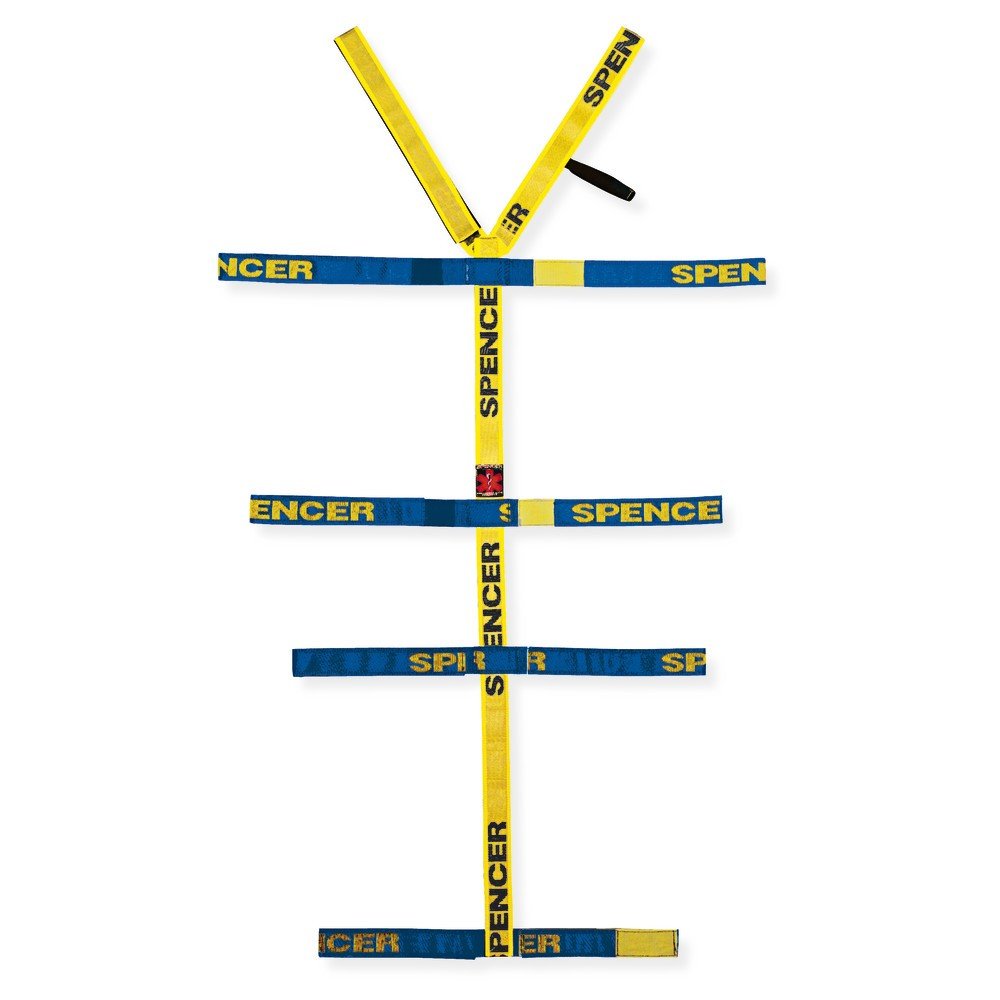 SPENCER® Gurtspinne / Gurtsystem Rock Straps universal | Farbe: Blau / Gelb