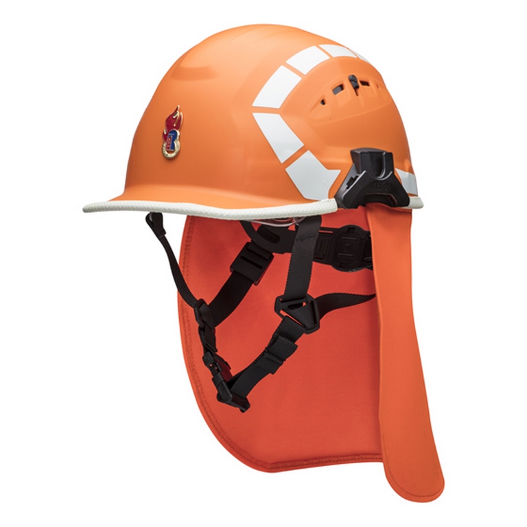 Schuberth Jugendfeuerwehrhelm Nackenschutz UV | Farbe: Leuchtorange