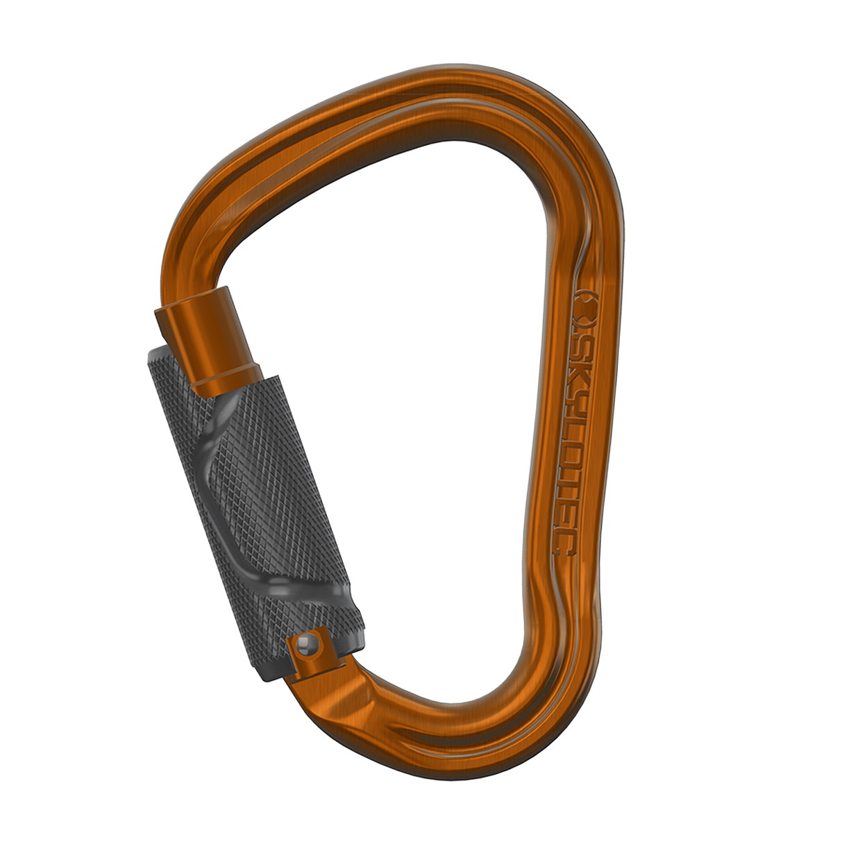 SKYLOTEC HMS DOUBLE TRI 2.0 Aluminium-Karabiner mit TRIPLE Verschluss | Farbe: Orange