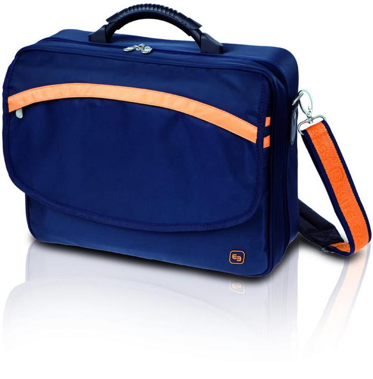 ELITE BAGS® CALL´S Pflegediensttasche / Pflegetasche | Farbe: Blau / Orange