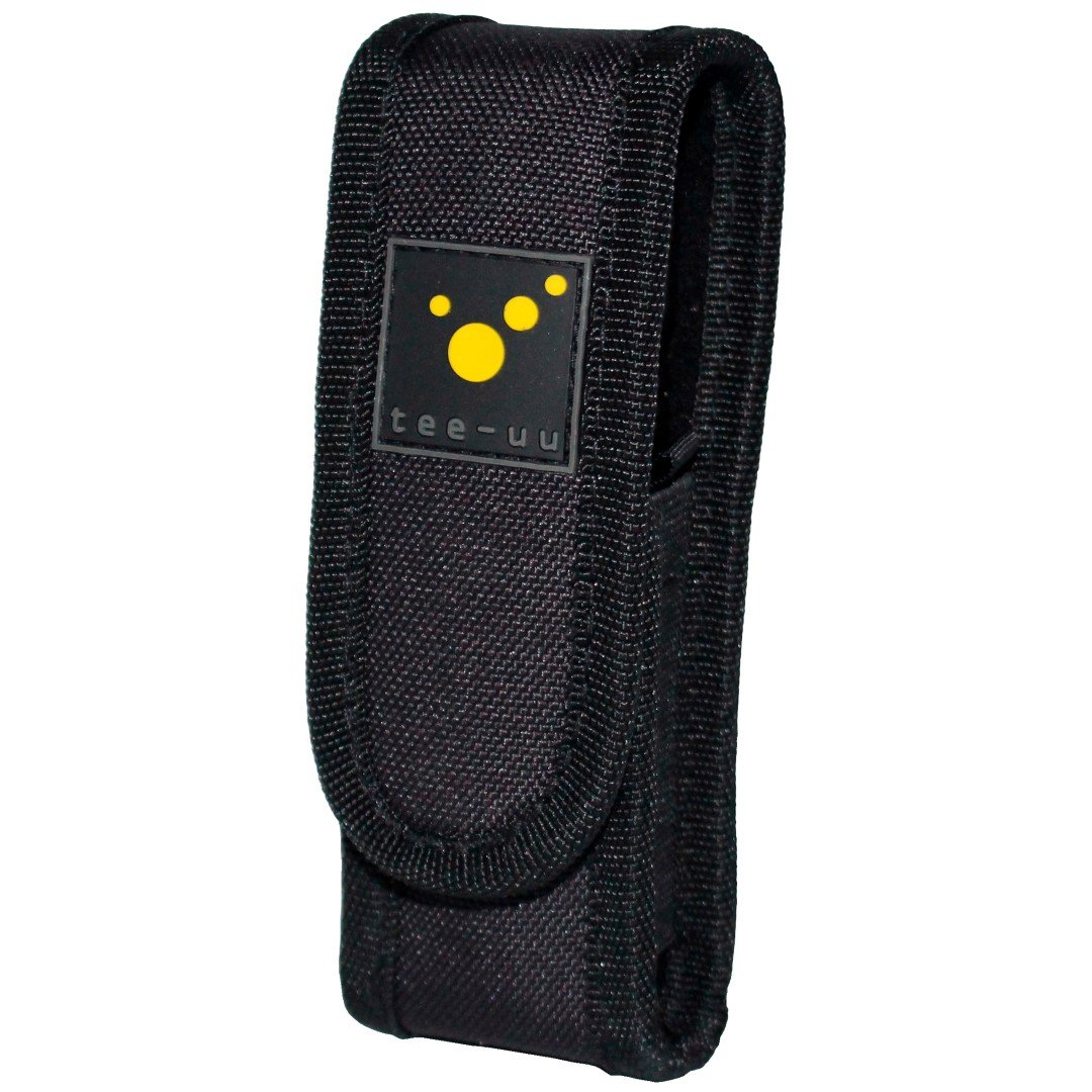 tee-uu® LED Taschenlampen-Holster | Farbe: Schwarz