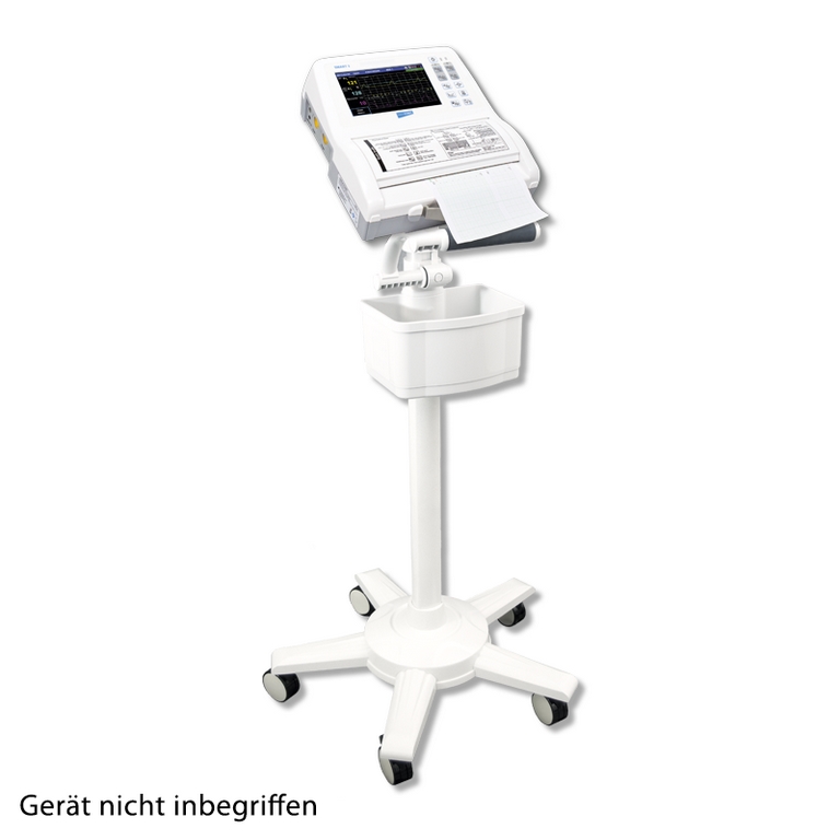 medical ECONET 5-Fuß-Rollstativ mit Korb für Fetalmonitor Smart Serie