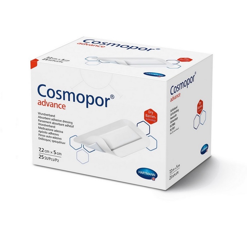 Hartmann Cosmopor® Advance Wundkissenverband | Packung á 10 Stück | Größenauswahl