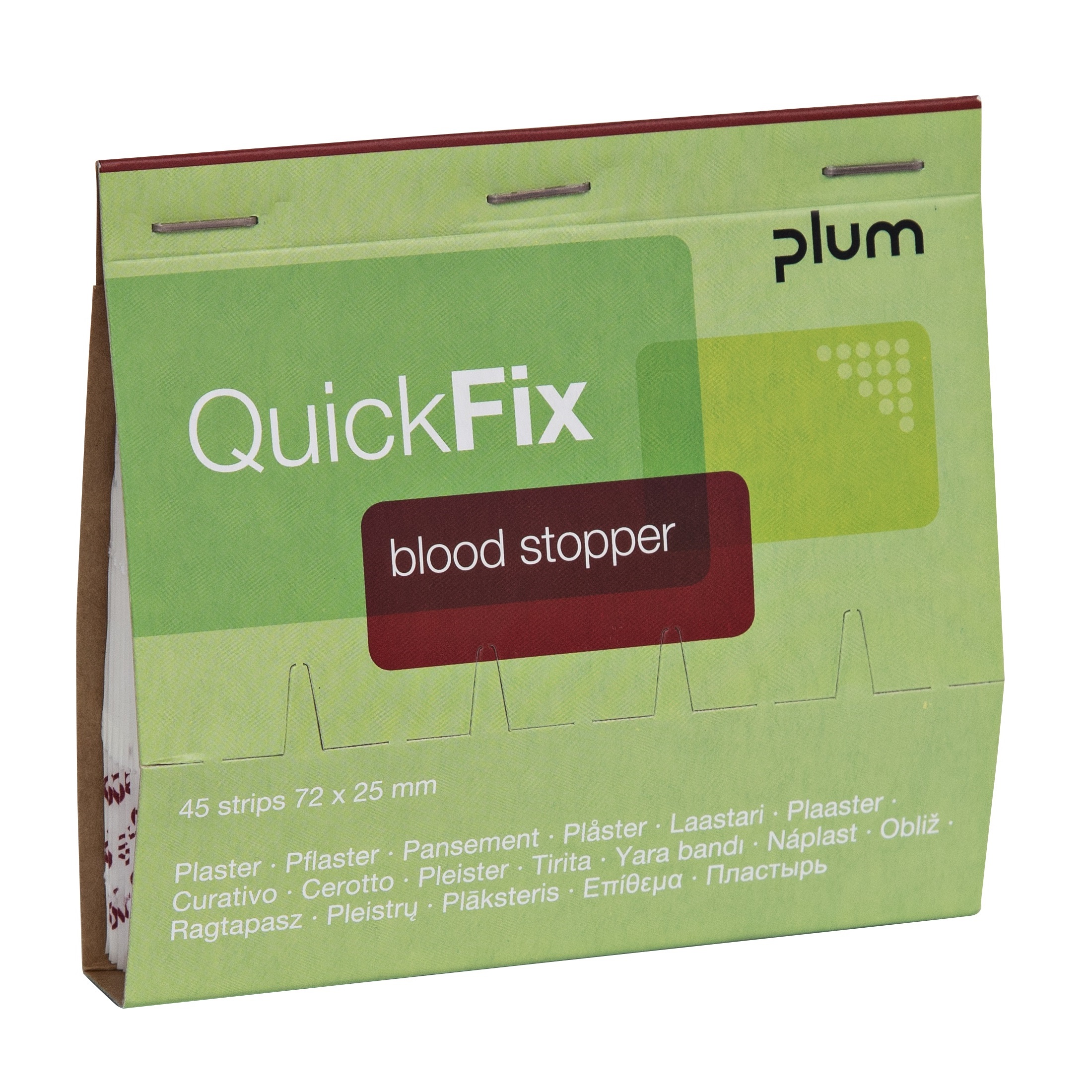 PLUM QuickFix Pflasterstrips Refills | Blutstopper| Refill á 45 Stück