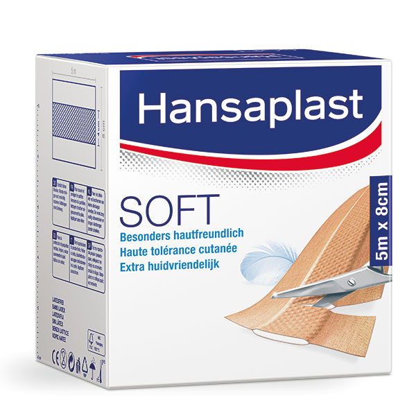 Hansaplast® Soft Wundschnellverband | Größe: 6 cm x 5 m