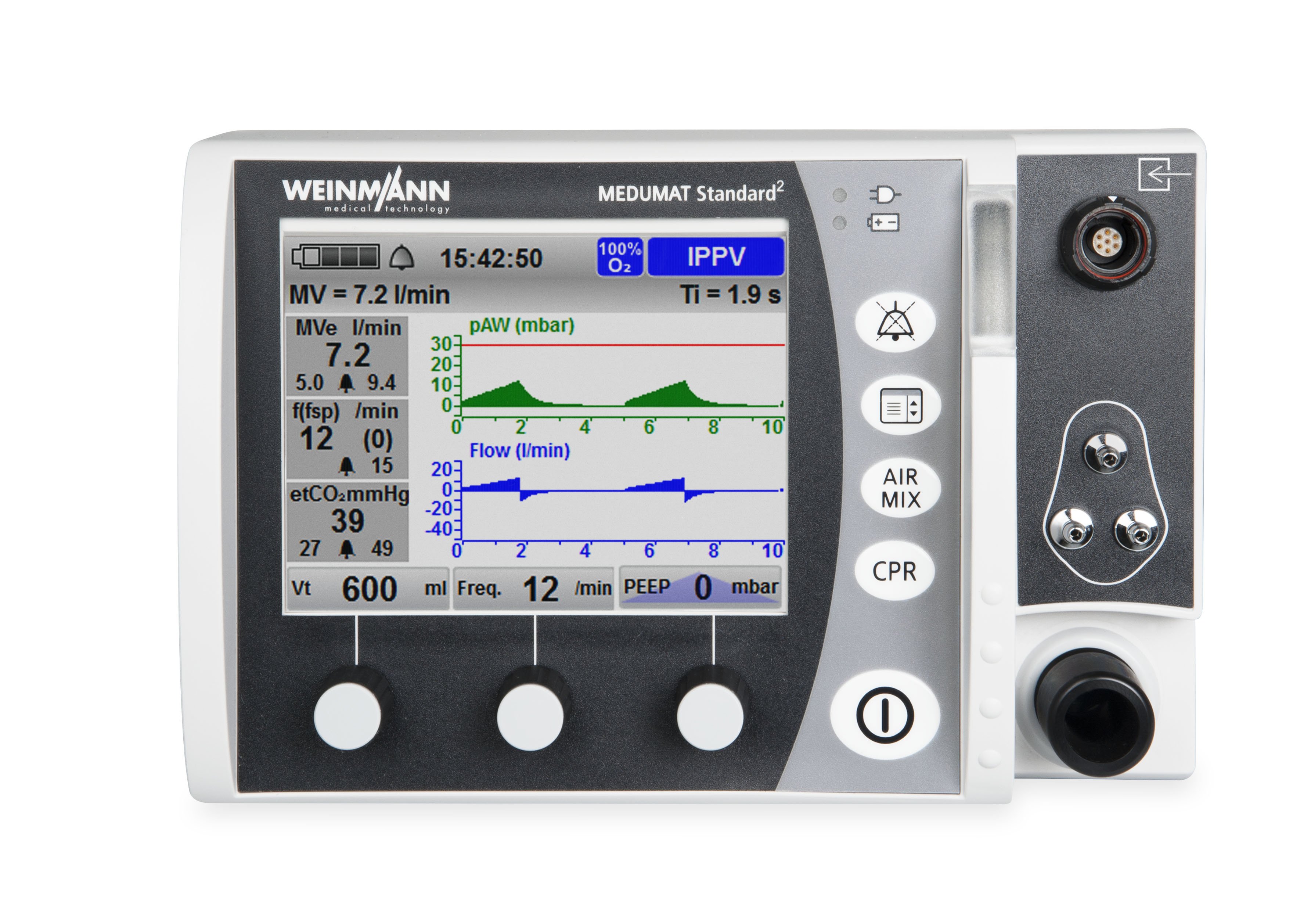 Weinmann Beatmungsgerät MEDUMAT Standard² mit CO2-Messung | Einzelgeräte