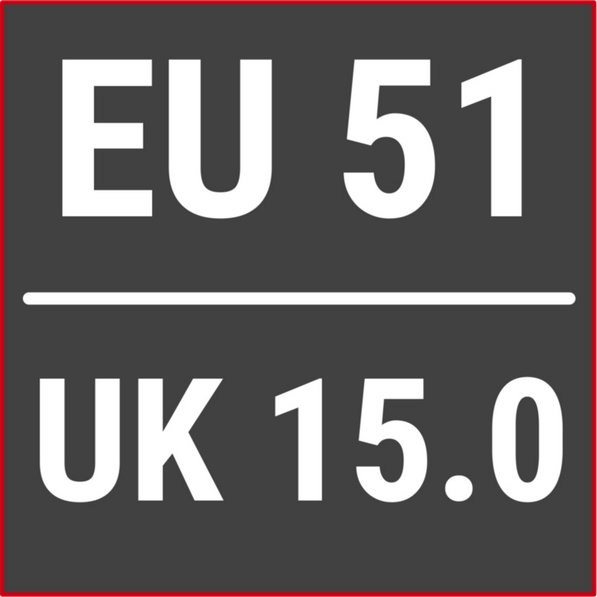 EU 51 / UK 15.0