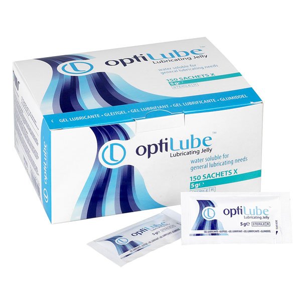 optiLube™ Aqua-Gel Gleitmittel zur Intubation / Katheter | 1 Beutel á 5g