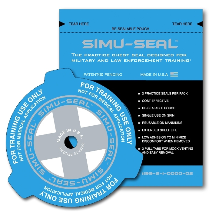 Simu-Seal™ Übungs-Chest Seal mit Ventilen | Einzelpackung