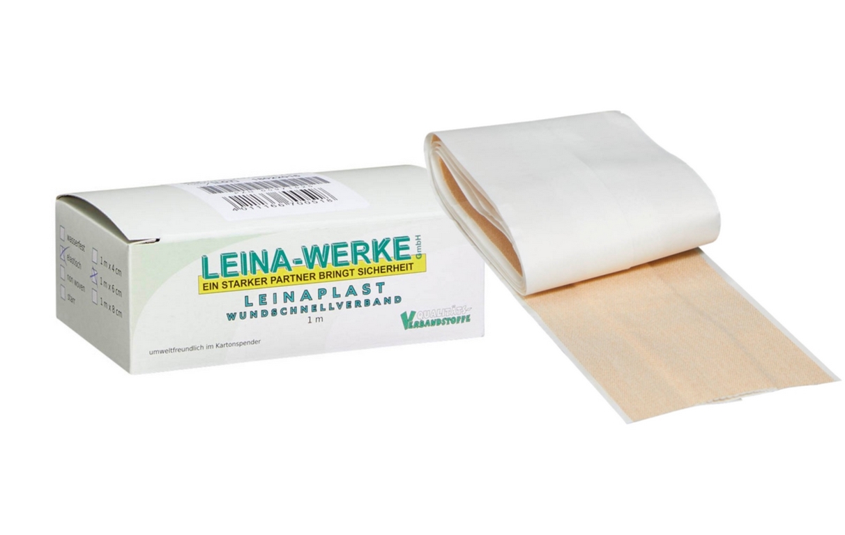 LEINA WERKE Wundschnellverband | elastisch | Größe: 4 cm x 1 m