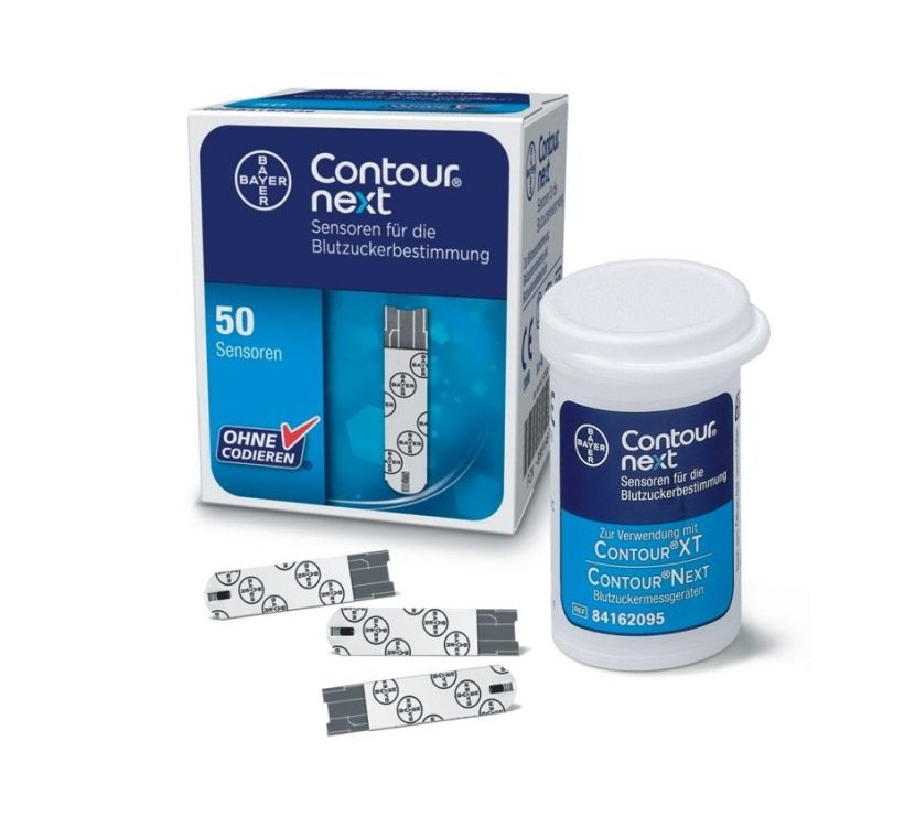 BAYER CONTOUR® next Teststreifen / Sensoren | Packung mit 50 Stück