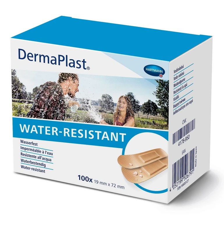 Hartmann DermaPlast® WATER-RESISTANT Pflasterstrips | Packung á 100 Stück