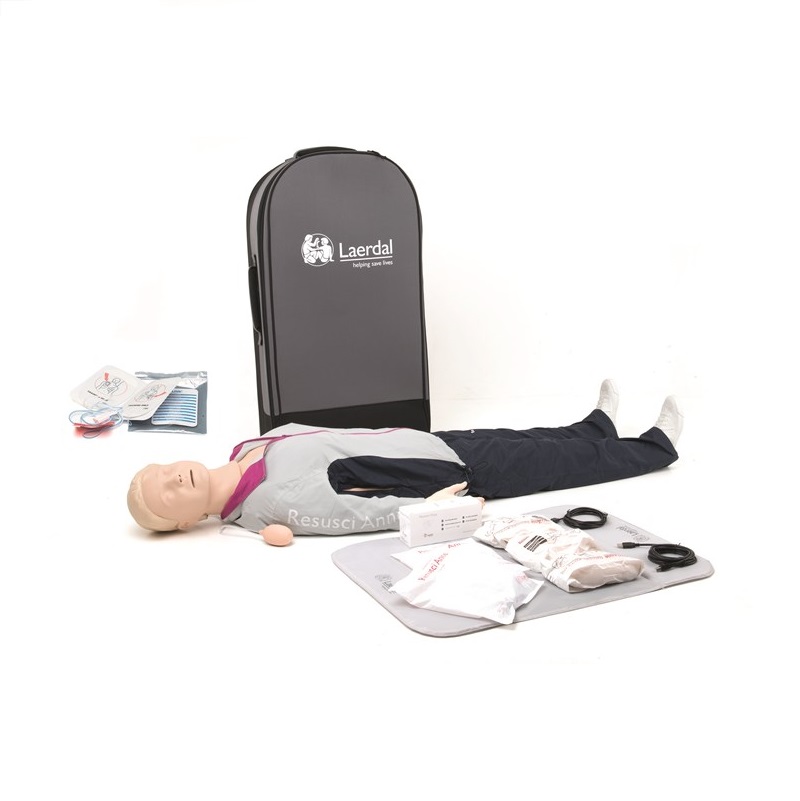 Laerdal® Resusci® Anne QCPR AED mit Airwaykopf | Ganzkörper in Trolley Koffer