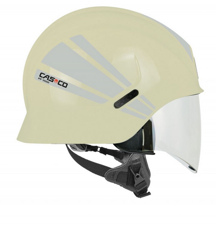 CASCO® PF 1000 R Feuerwehrhelm mit standard Visier | Farbe: Nachleuchtend / Silber