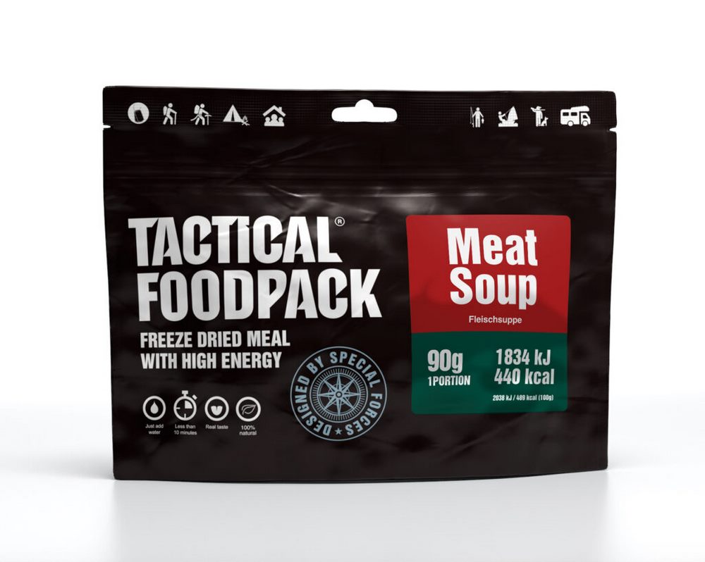 TACTICAL FOODPACK® Outdoor Nahrung Suppe | Meat Soup