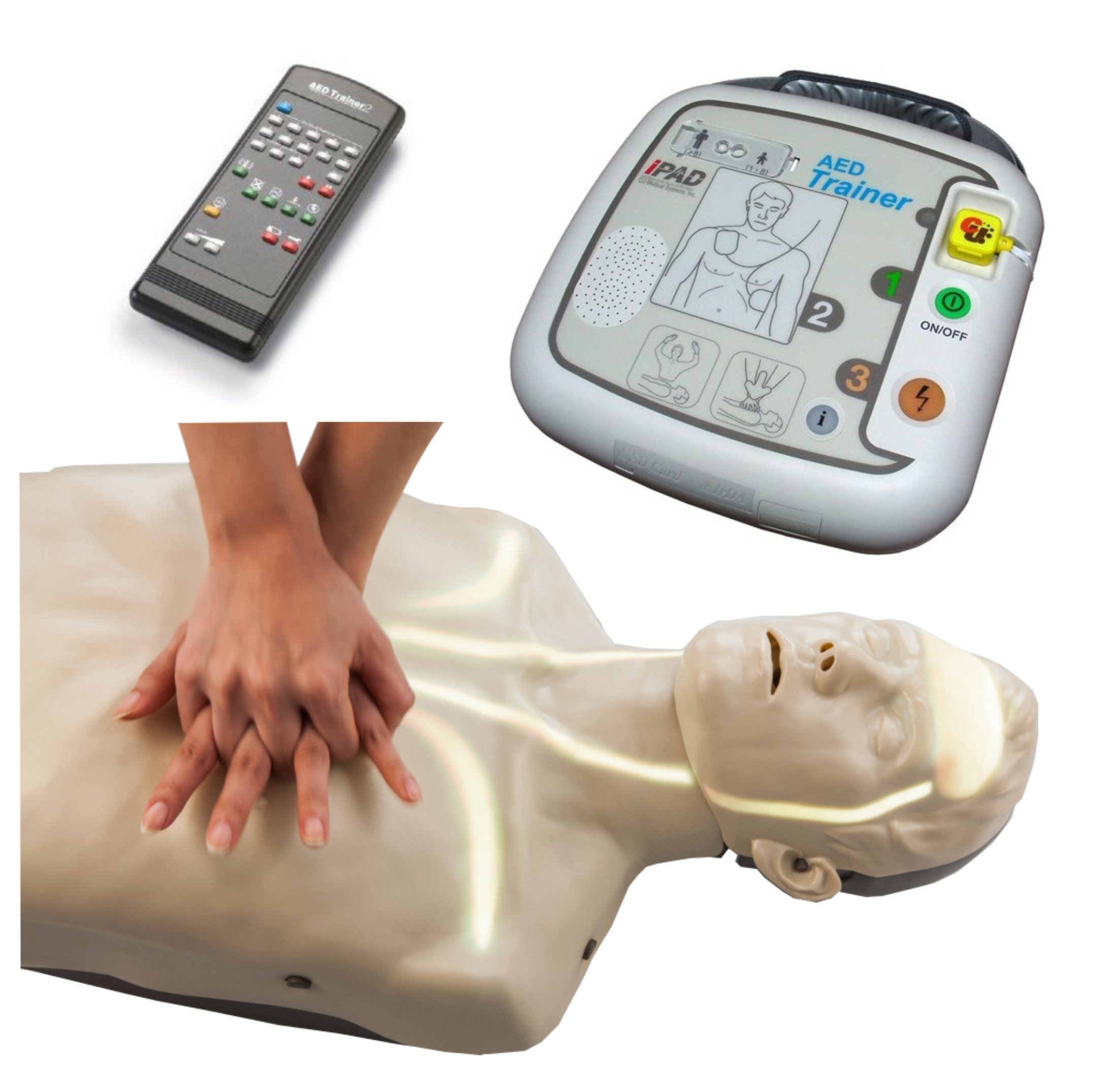 medical Econet AED Trainingssystem inkl. BRAYDEN Reanimationspuppe mit LED Blutfluss