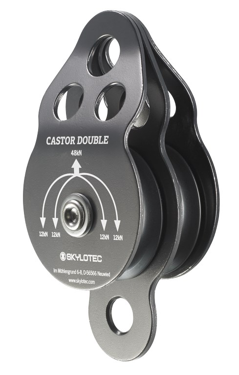 SKYLOTEC tactical Umlenkrolle CASTOR DOUBLE | Farbe: Black